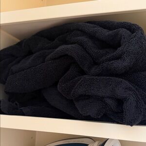 Classic Navy Bath Towel - Soft Cotton Plush higherdose